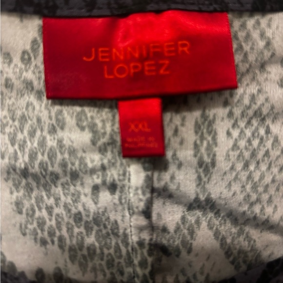 Jennifer Lopez Woman XXL Purple Snake Skin Crisscross design Great Condition - Picture 2 of 14